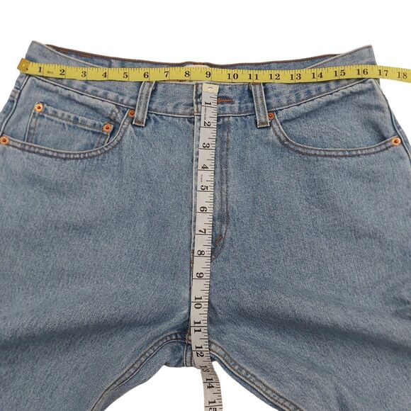 Levi's 505 Regular Fit Jeans Mens 34x29 Blue Straight Leg Premium Denim American - Picture 9 of 11